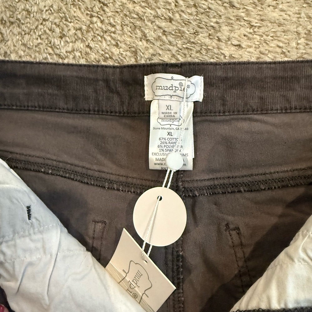 Mud Pie Charcoal Pants XL